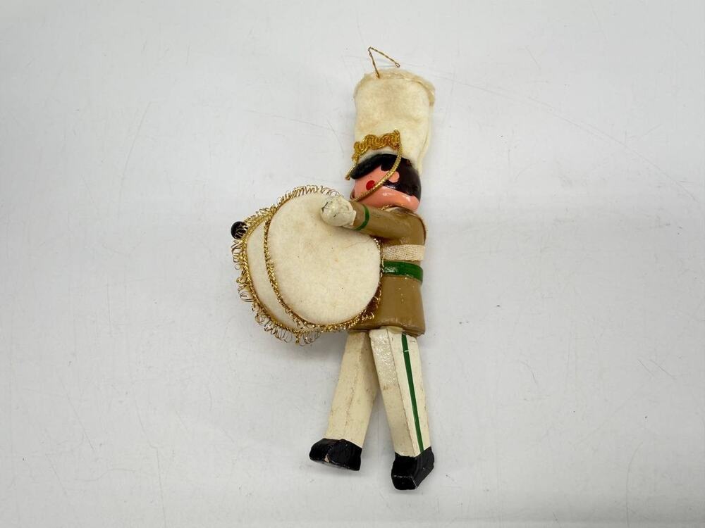 Vintage 1979 Kurt S Adler Wooden Drummer Soldier Christmas Ornament Taiwan